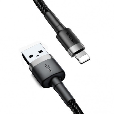 Baseus Cafule Cable durable nylon cable USB / Lightning QC3.0 1.5A 2M Black