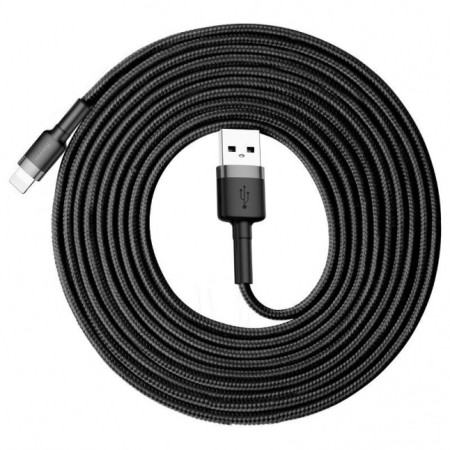 Baseus Cafule Cable durable nylon cable USB / Lightning QC3.0 1.5A 2M Black