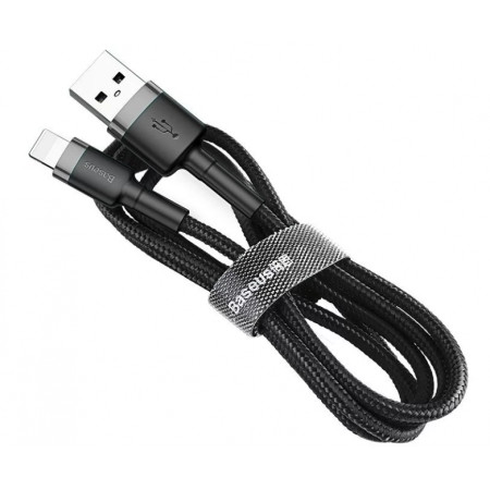 Baseus Cafule Cable durable nylon cable USB / Lightning QC3.0 2A 3m black-gray