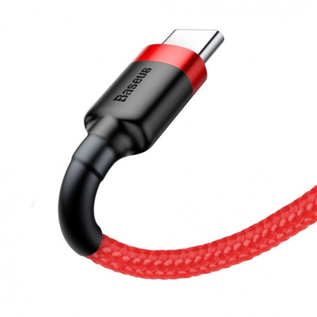 Baseus Cafule Cable durable nylon cable USB / USB-C QC3.0 3A 0.5M Red