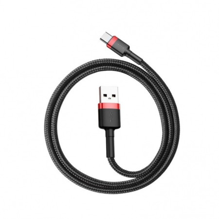 Baseus Cafule Cable durable nylon cable USB / USB-C QC3.0 3A 1m Black+Red