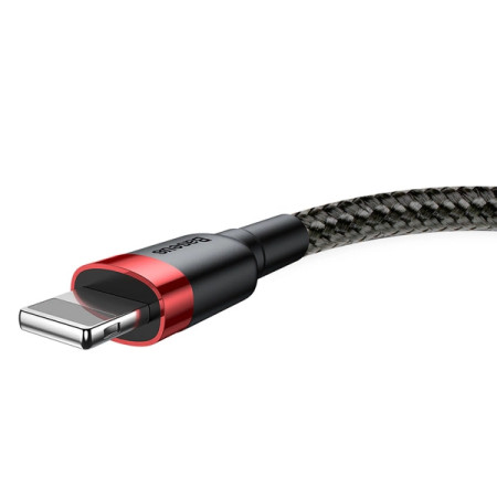 Baseus Cafule USB-A / Lightning 2.4A QC 3.0 cable 1 m - black and red