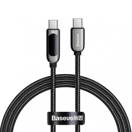 Baseus Display Fast Charging Data Cable Type-C to C 100W 1m Black