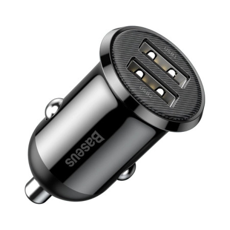 Baseus Grain Pro car charger 2x USB 4.8 A black