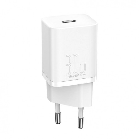 Baseus Super Si 1C fast wall charger USB Type C 30W Power Delivery Quick Charge White