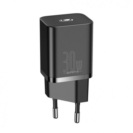 Baseus Super Si 1C fast wall charger USB Type C 30W Power Delivery Quick Charge Black