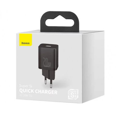 Baseus Super Si Quick Charger 1C 20W EU Black