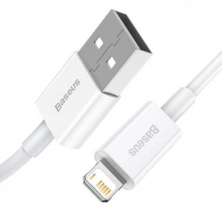 Baseus Superior USB - Lightning cable 2.4A 1m White