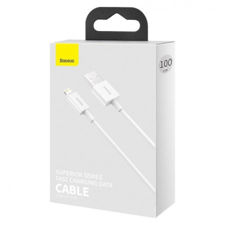 Baseus Superior USB - Lightning cable 2.4A 1m White