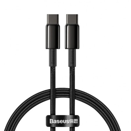 Baseus USB Type C - USB Type C cable Power Delivery Quick Charge 100W 5A 1m Black