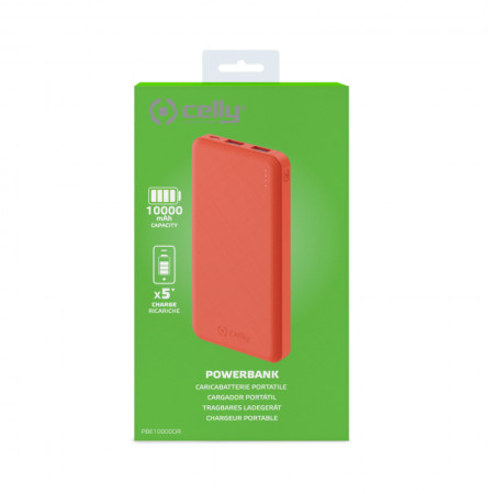 CELLY POWERBANK ENERGY 10000mAh 2.1A Orange