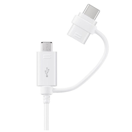 DG930DWEG Cable combo with adapter microUSB & Type-C, 1,5m White