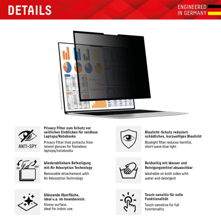 DISPLEX Privacy Safe Uni (Frameless) 13,3", 16:10