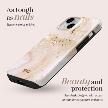 MIO Gold Marble Magsafe Compatible for iPhone 16 Plus