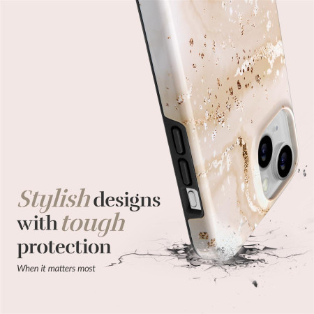 MIO Gold Marble Magsafe Compatible for iPhone 16 Plus