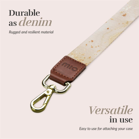 MIO Lanyard strap Gold Marble