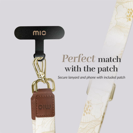 MIO Lanyard strap White Roses