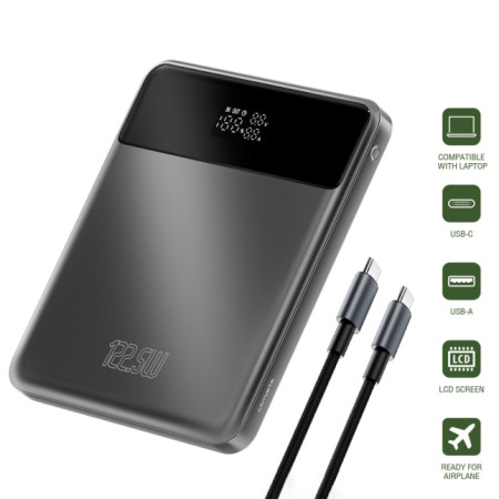 Power Bank Enterprise Slim 20000mAh 122.5W, grey