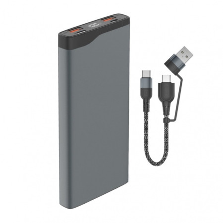 Power Bank VoltHub Pro 10000mAh 22.5W with Quick Charge, PD gunmetal *Select Edition*