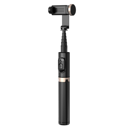 SEEK TOTI Selfie Stick with Hidden Design Stable Tripod Q12, Black