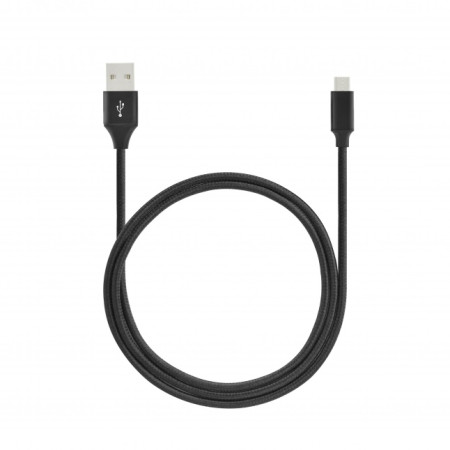 SEEK TOTI USB A to Micro USB, 2m Braided cable 2A, Black