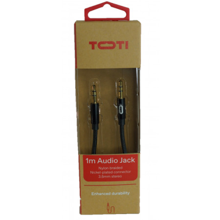 TOTI Audio Cable 1 m, black