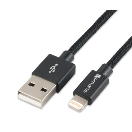 USB-A to Lightning Cable RapidCord 1m black *MFi certified