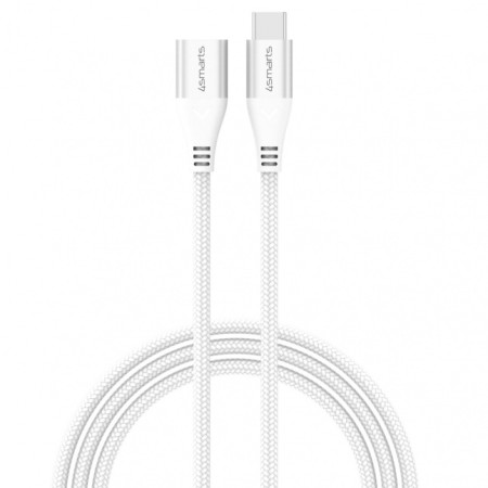 USB-C Extension Cable 60W 1.5m., white