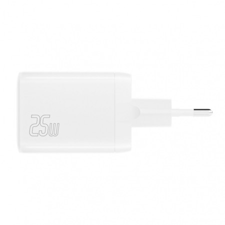 Wall Charger (without cable) PDPlug Duos 25W 1C+1A, white