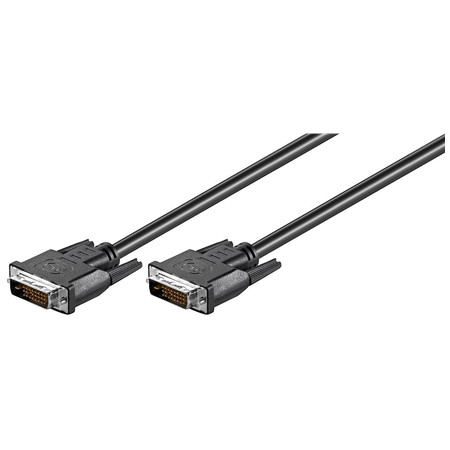 Goobay | Black | DVI-D male Dual-Link (24+1 pin) | DVI-D male Dual-Link (24+1 pin) | DVI to DVI | 1.8 m