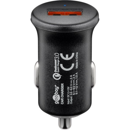 Goobay | Quick Charge QC3.0 USB car fast charger | USB 2.0 Female (Type A)