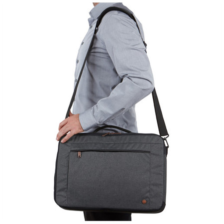 Case Logic | Era Hybrid Briefcase | Fits up to size 15.6 " | Messenger - Briefcase/Backpack | Obsidian | Shoulder strap