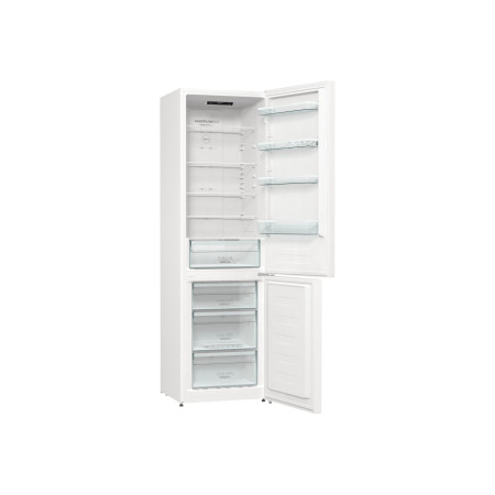 Gorenje Refrigerator | NRK6202EW4 | Energy efficiency class E | Free standing | Combi | Height 200 cm | No Frost system | Fridge