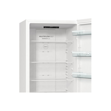 Gorenje Refrigerator | NRK6202EW4 | Energy efficiency class E | Free standing | Combi | Height 200 cm | No Frost system | Fridge