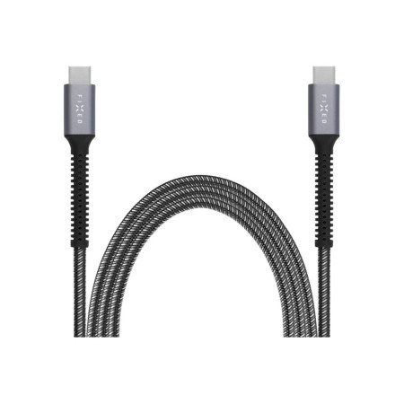 Fixed | Armor Cable USB-C/USB-C, 2 m, 240W | FIXDA-CC2-GR