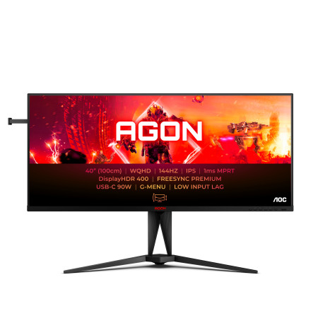 AOC AG405UXC | IPS | WQHD | 21:9 | 144 Hz | 1 ms | 3440 x 1440 pixels | 350 cd/m | HDMI ports quantity 2 | Black