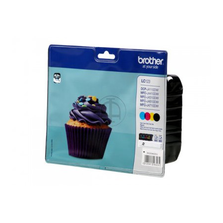 Brother LC-123 | Ink Cartridge | Black, Cyan, Magenta, Yellow