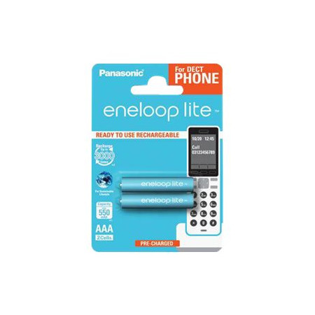 Panasonic | ENELOOP Lite BK-4LCCE/2DE | AAA | 550 mAh | 2 pc(s)