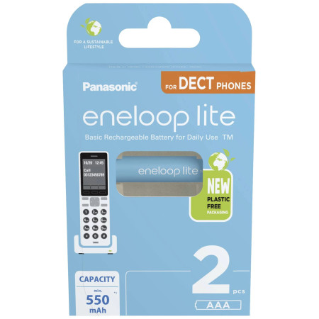 Panasonic | ENELOOP Lite BK-4LCCE/2DE | AAA | 550 mAh | 2 pc(s)