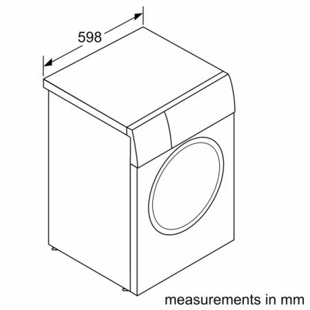 Bosch | Washing Machine | WAN2801LSN | Energy efficiency class A | Front loading | Washing capacity 8 kg | 1400 RPM | Depth 59 c