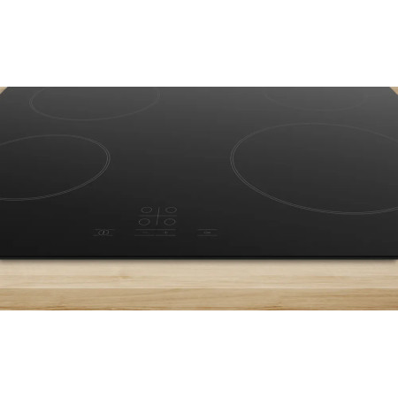 Bosch Hob | PKE61RBA2E | Electric | Number of burners/cooking zones 4 | Touch | Timer | Black