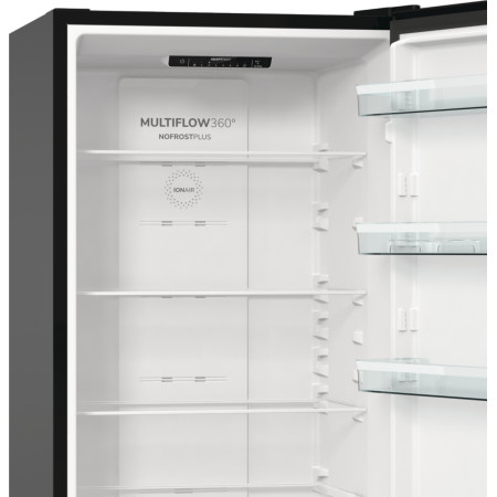 Gorenje | Refrigerator | NRK6202EBXL4 | Energy efficiency class E | Free standing | Combi | Height 200 cm | No Frost system | Fr