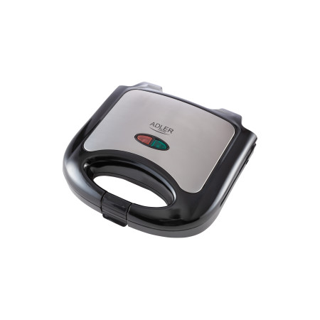 Adler | Sandwich maker | AD 3015 | 750 W | Number of plates 1 | Number of pastry 2 | Black