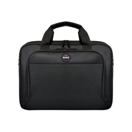 PORT DESIGNS | 105064 | HANOI II CLAMSHELL | Fits up to size 15.6 " | Messenger - Briefcase | Black | Shoulder strap