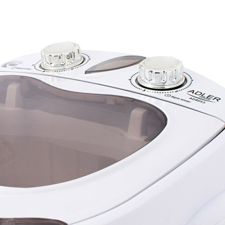 Adler | Mini washing machine | AD 8055 | Top loading | Washing capacity 3 kg | Depth 37 cm | Width 36 cm | White