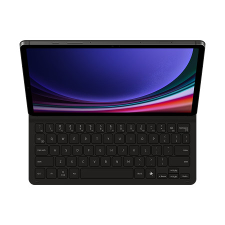 DX720UBE Book Cover Keyboard Slim Samsung Galaxy Tab S9/S9FE, Black