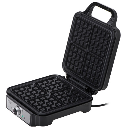 Adler Waffle Maker | AD 3083 | 1800 W | Number of pastry 4 | Belgium | Silver/Black