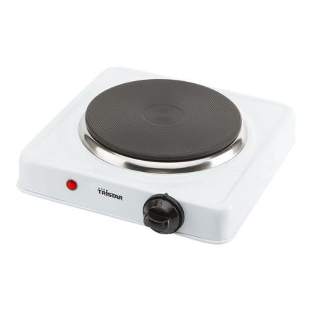 Tristar | Free standing table hob | KP-6185 | Number of burners/cooking zones 1 | Rotary | Black, White | Electric