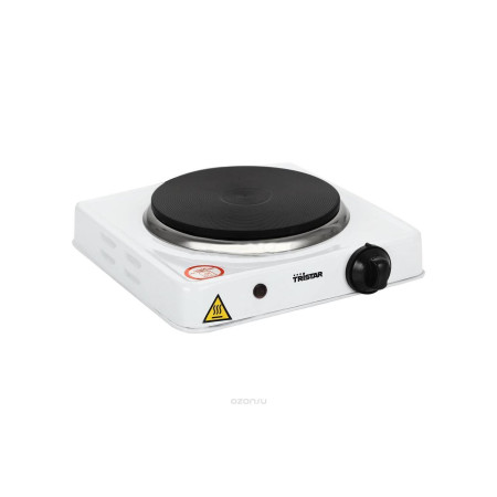 Tristar | Free standing table hob | KP-6185 | Number of burners/cooking zones 1 | Rotary | Black, White | Electric