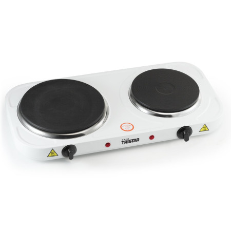 Tristar | Free standing table hob | KP-6245 | Number of burners/cooking zones 2 | Rotary | White | Electric